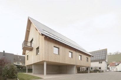 Exterior photo of Straw Bale House