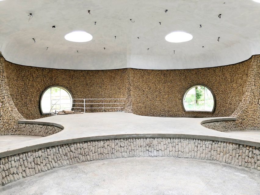 Interior of the research centre at Meles Zenawi Memorial Park by Studio Other Spaces