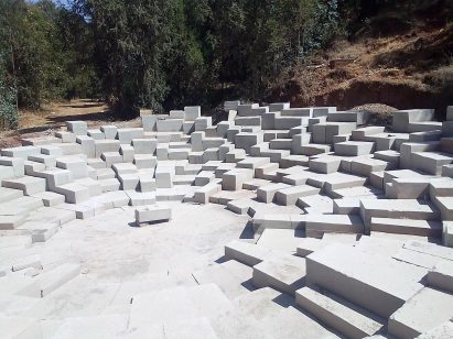 Stone pavilion at the Meles Zenawi Memorial Park