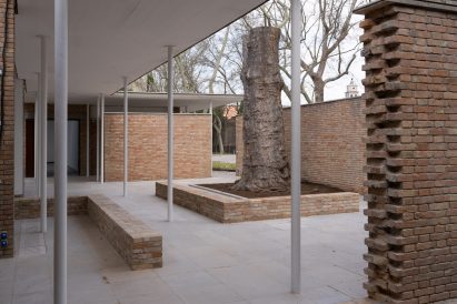 Benches made from brick
