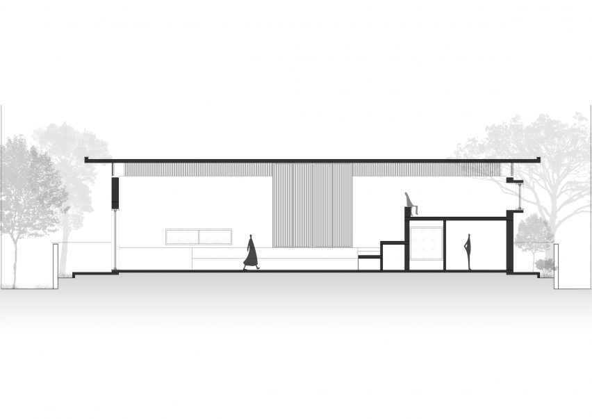 Section of Cabin House
