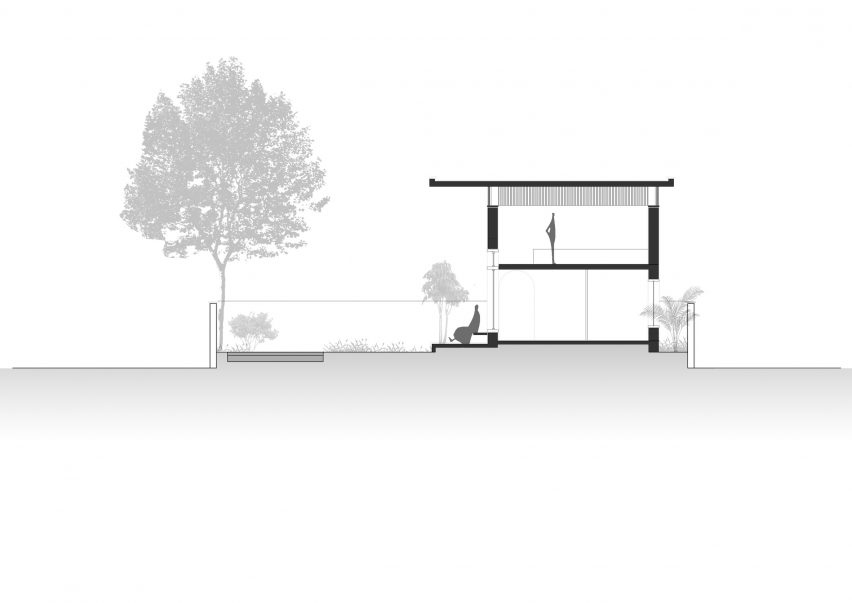 Section of Cabin House