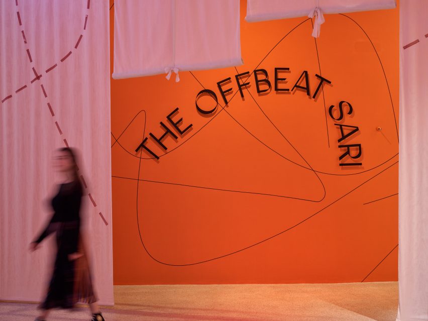 The Offbeat Sari exhibition at the Design Museum