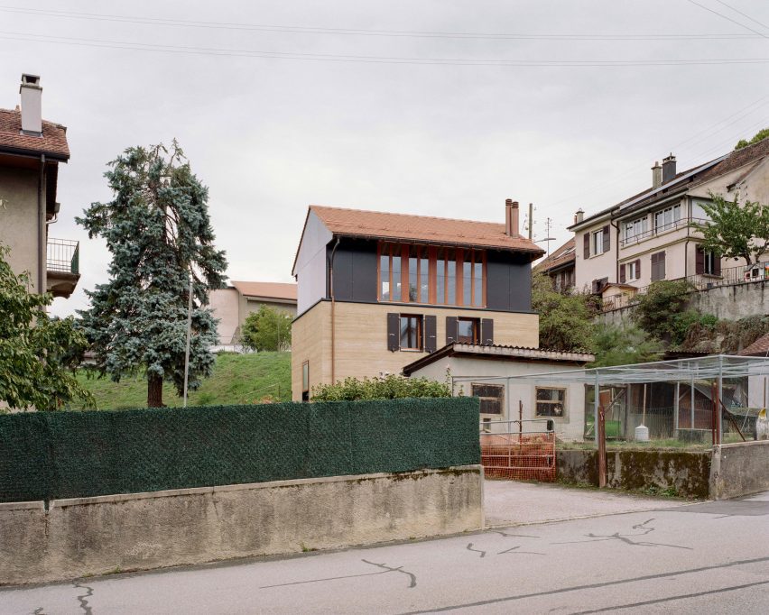 The exterior of The Recipe house in Switzerland by Madeleine Architectes