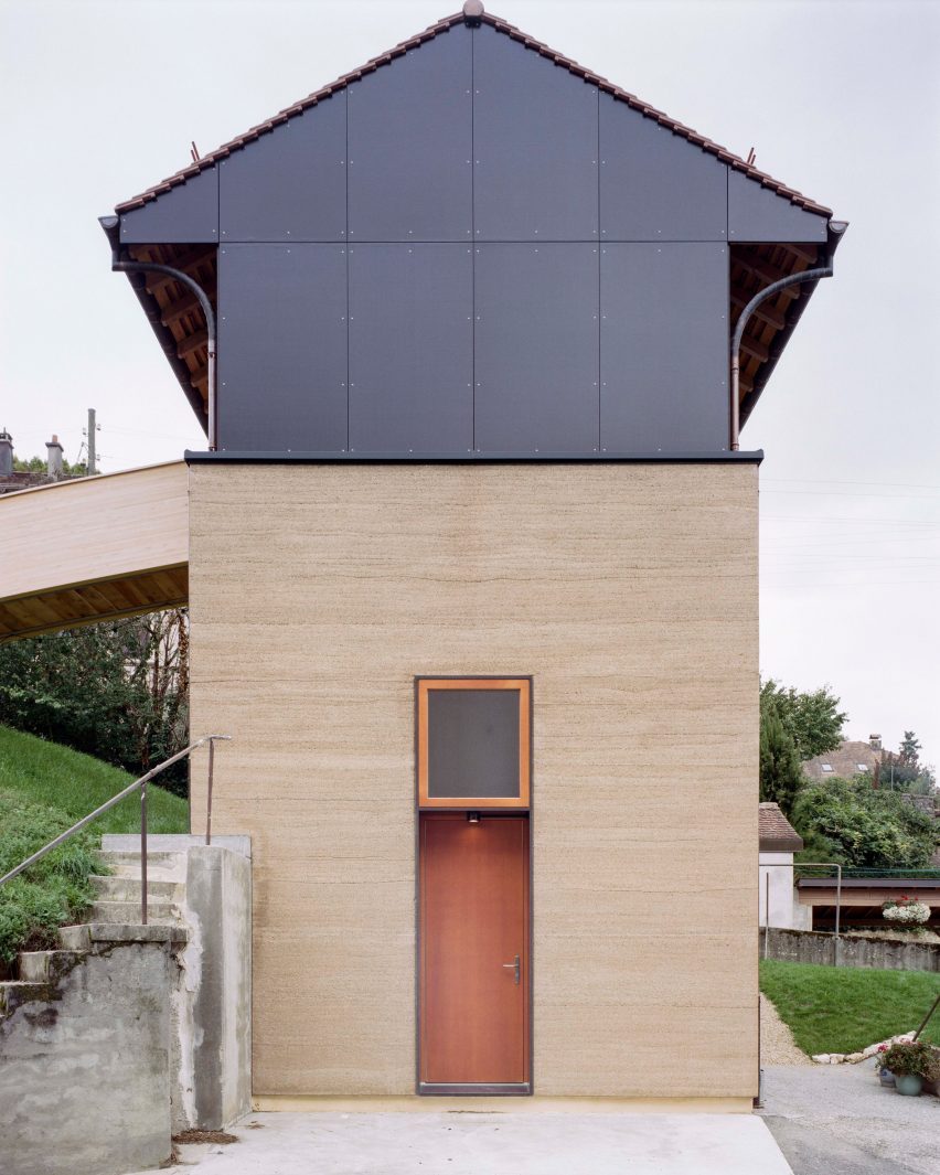 The exterior of The Recipe house in Switzerland by Madeleine