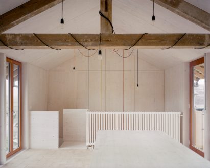 Interior of Swiss house by Madeleine Architectes