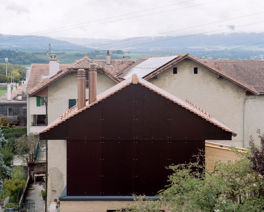 The exterior of The Recipe house in Switzerland by Madeleine Architectes