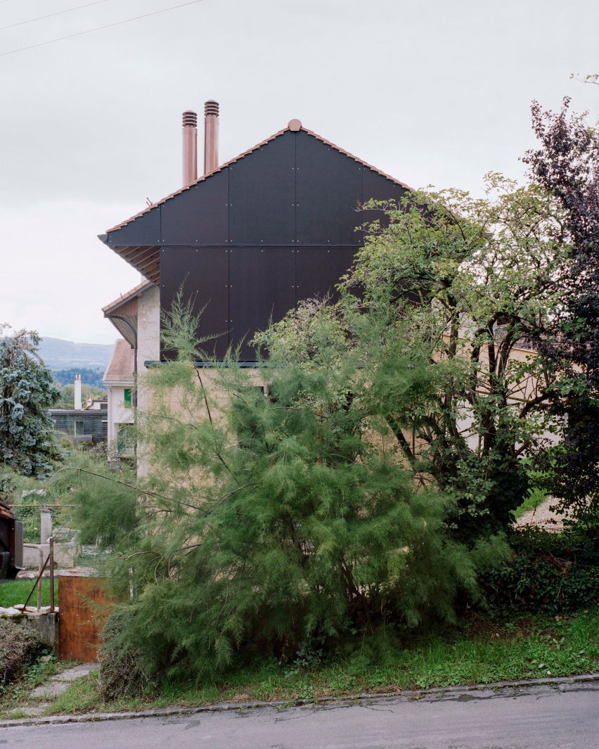 The exterior of The Recipe house in Switzerland by Madeleine Architectes