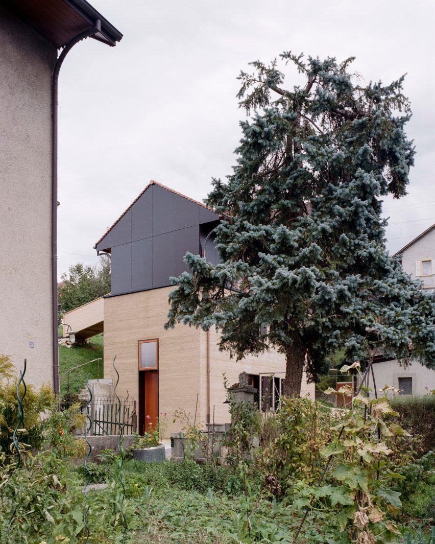 The exterior of The Recipe house in Switzerland by Madeleine