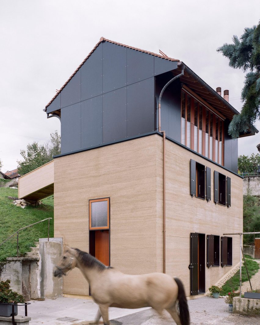 The exterior of The Recipe house in Switzerland by Madeleine Architectes
