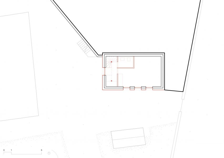 Ground floor plan of The Recipe house in Switzerland by Madeleine Architectes