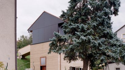 The exterior of The Recipe house in Switzerland by Madeleine Architectes