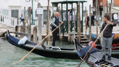 Venice gondoliers
