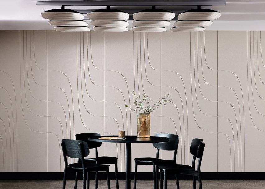 Fuji acoustic ceiling tiles by Woven Image