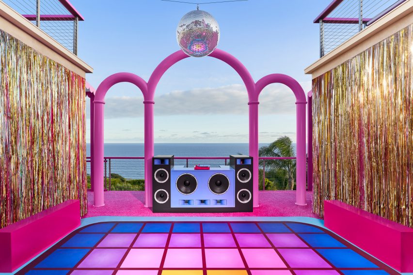 View of ocean from Barbie's Malibu Dreamhouse