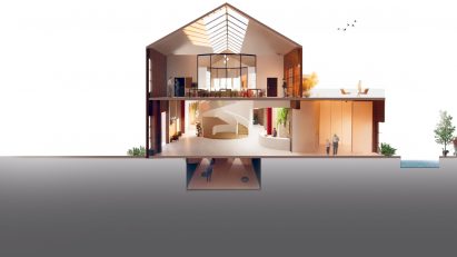 Render of a community centre