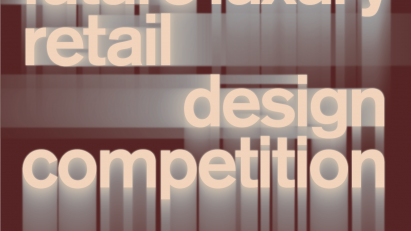 Dezeen and Bentley's Future Luxury Retail Design competition graphic identity