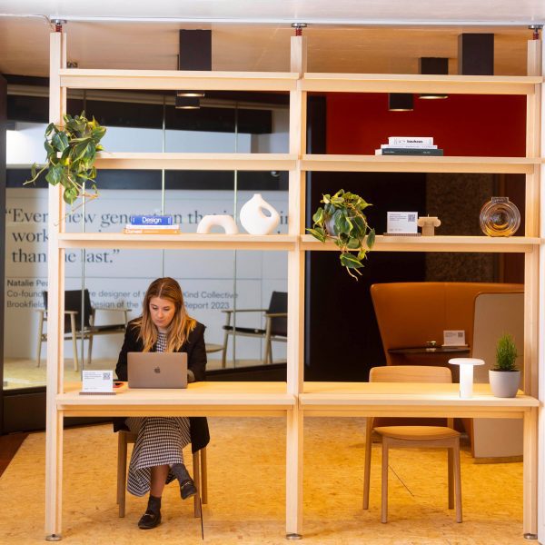 Woman sitting at desk