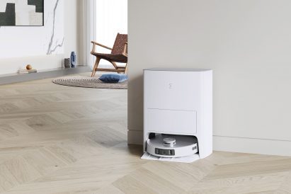 Ecovac's robotic cleaner on hard floor