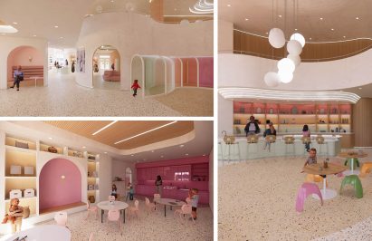 Render of art community space