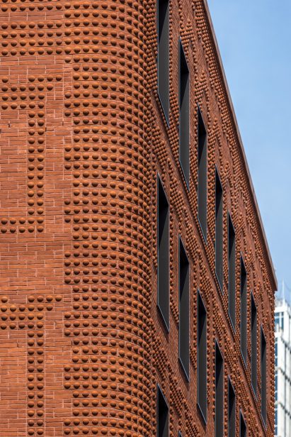 Patterned design of the Grand Mulberry facade