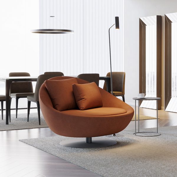 Brown-coloured chair