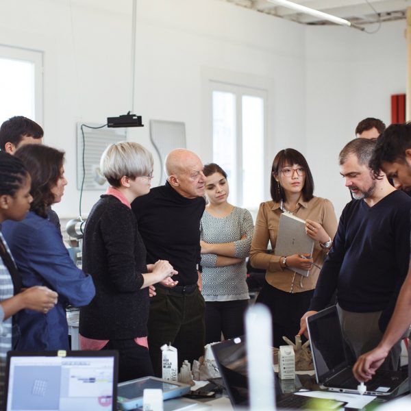 Students listening to workshop
