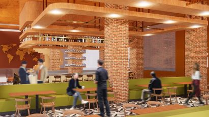 Render of a restaurant