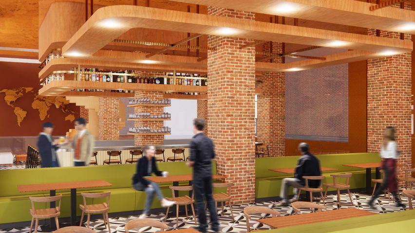 Render of a restaurant