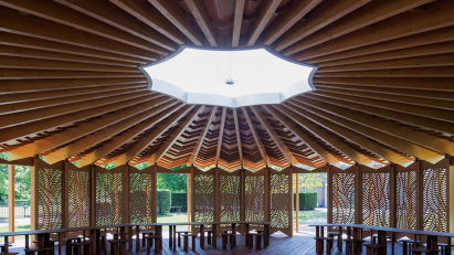 Dezeen video reveals Lina Ghotmeh’s 2023 Serpentine Pavilion