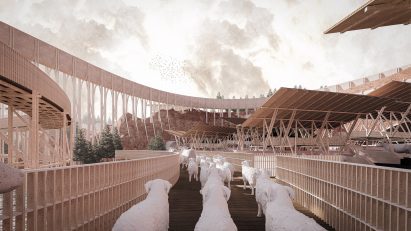 Render of an agricultural centre