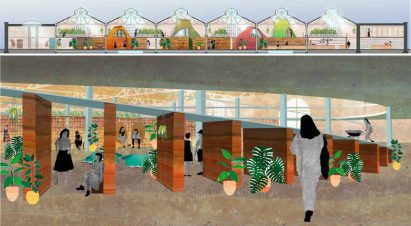 Render of a residential support centre for homeless women