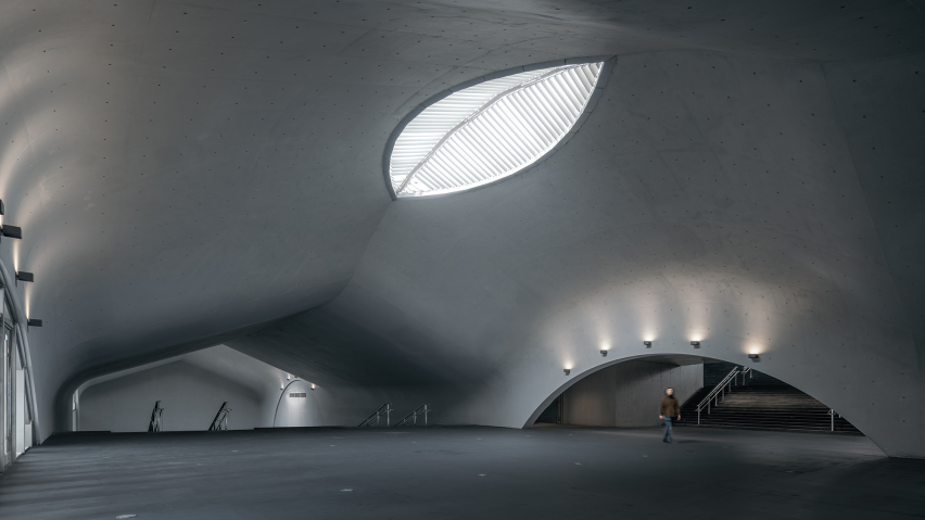 Wutopia Lab tops underground museum in China with sweeping concrete roof