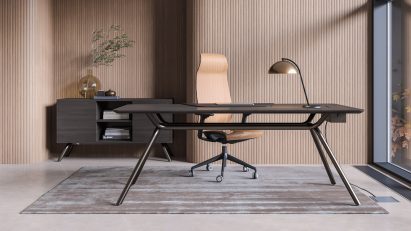 Arqus desk by Orlandini Design for Narbutas