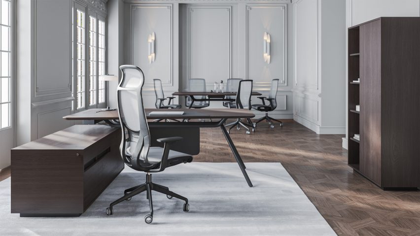 Arqus desk by Orlandini Design for Narbutas