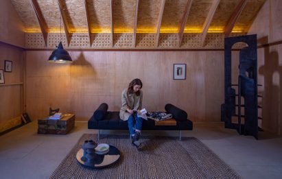 Art gallery in a barn