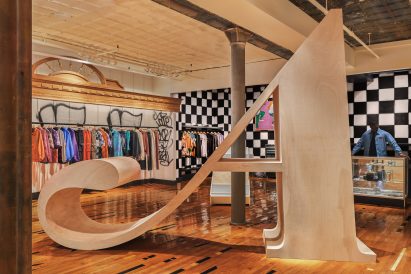 A giant plywood 'A'