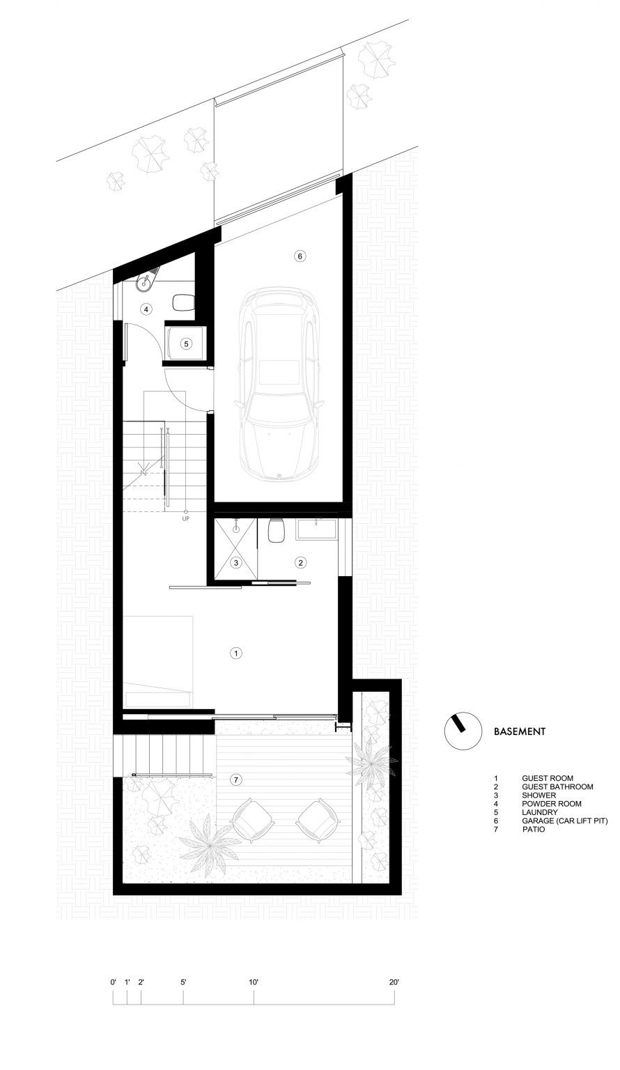 Guesthouse basement floor plan