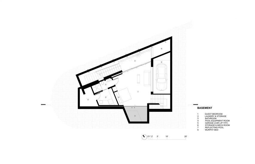Main house basement floor plan