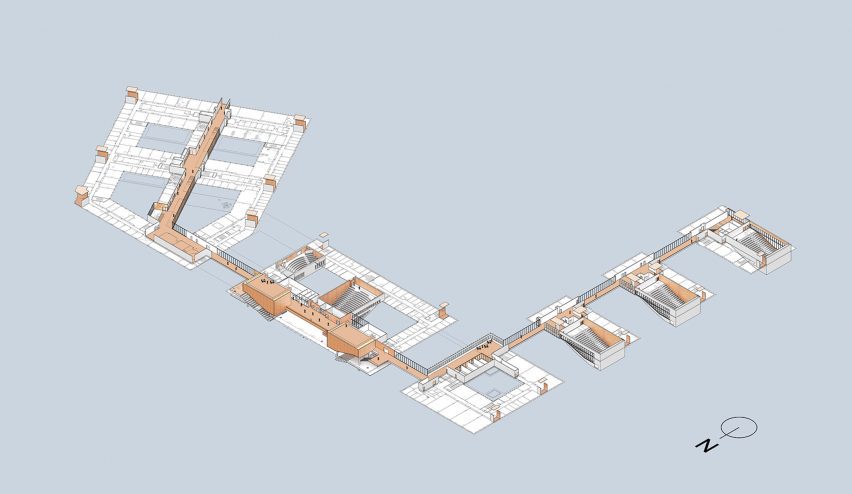 Diagram of Biology-Pharmacy-Chemistry Research and Education Complex by Bernard Tschumi