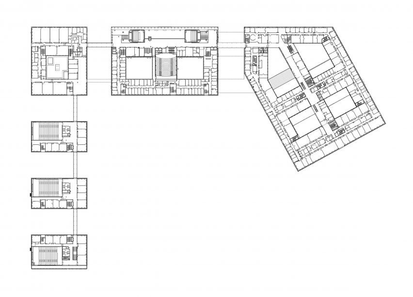 Plan of Biology-Pharmacy-Chemistry Research and Education Complex by Bernard Tschumi