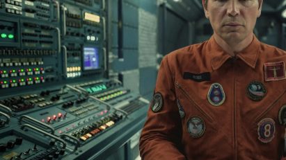 Black Mirror set with actor Josh Hartnett