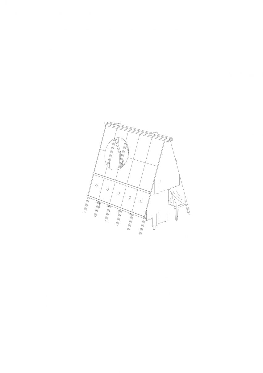 Diagram of Black Pavilion by Buero Wagner