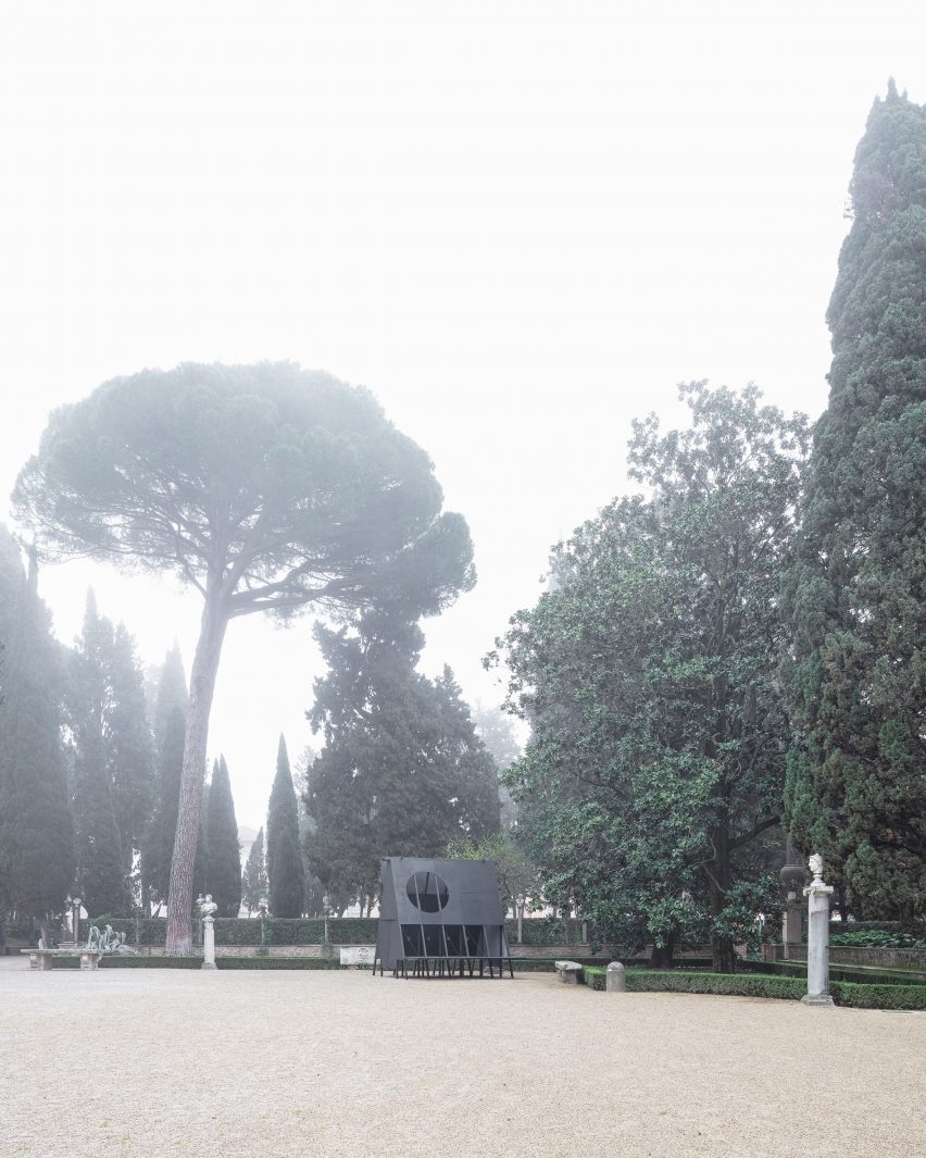 Exterior of Black Pavilion by Buero Wagner
