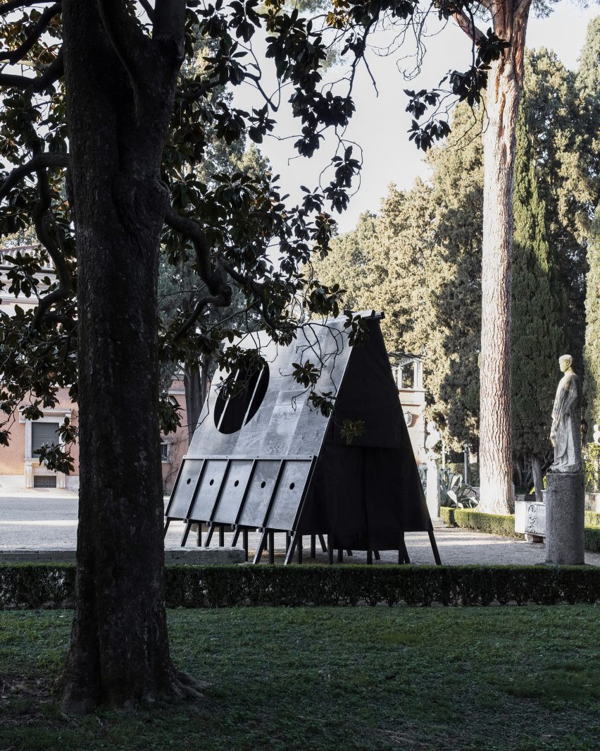 Exterior of Black Pavilion by Buero Wagner