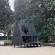 Exterior of Black Pavilion by Buero Wagner