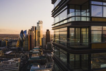 Exterior of Principal Place at dusk