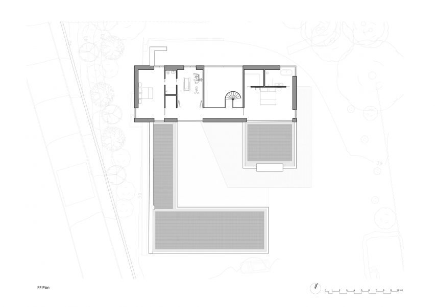 First floor plan of The Arbor House