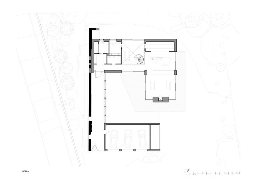 Ground floor plan of The Arbor House
