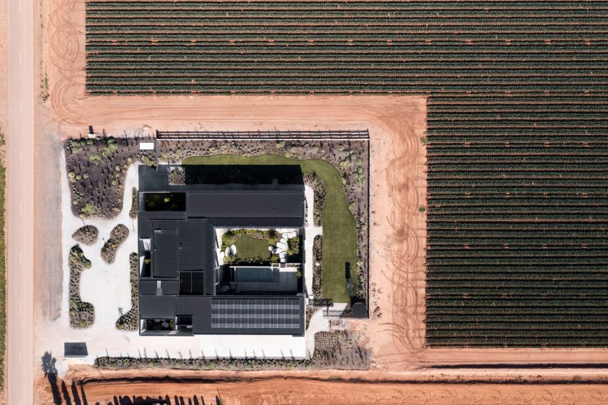 Rammed-earth house in Australia